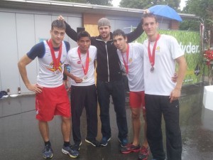 4x100 mètres - MAN Vice champions suisses Avec Sylvain Rayroud